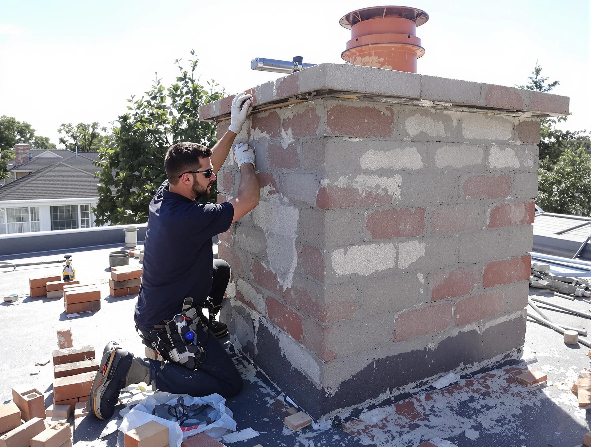Advanced chimney repair process by West Windsor Chimney Sweep in West Windsor, NJ