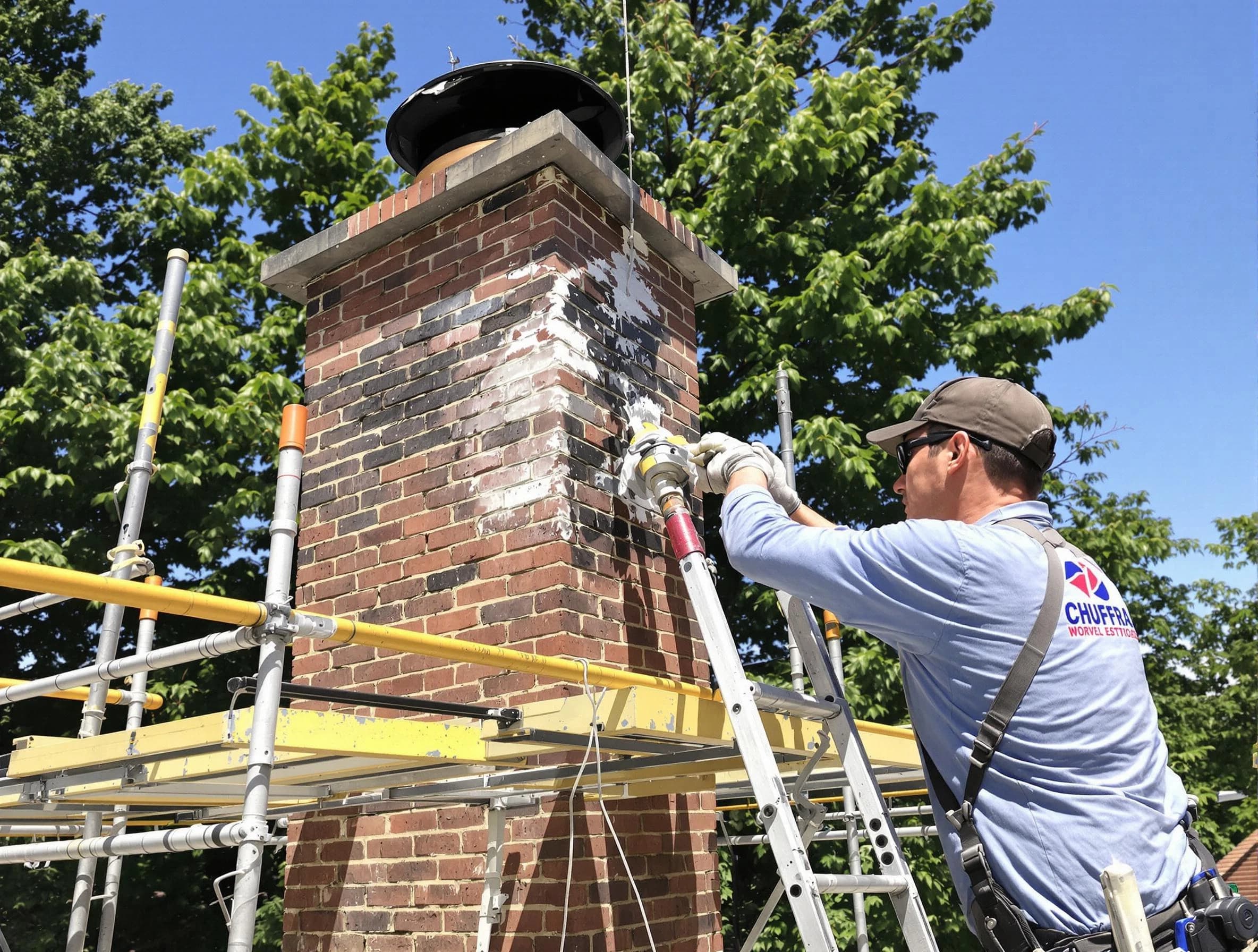 Structural chimney repair by West Windsor Chimney Sweep in West Windsor, NJ