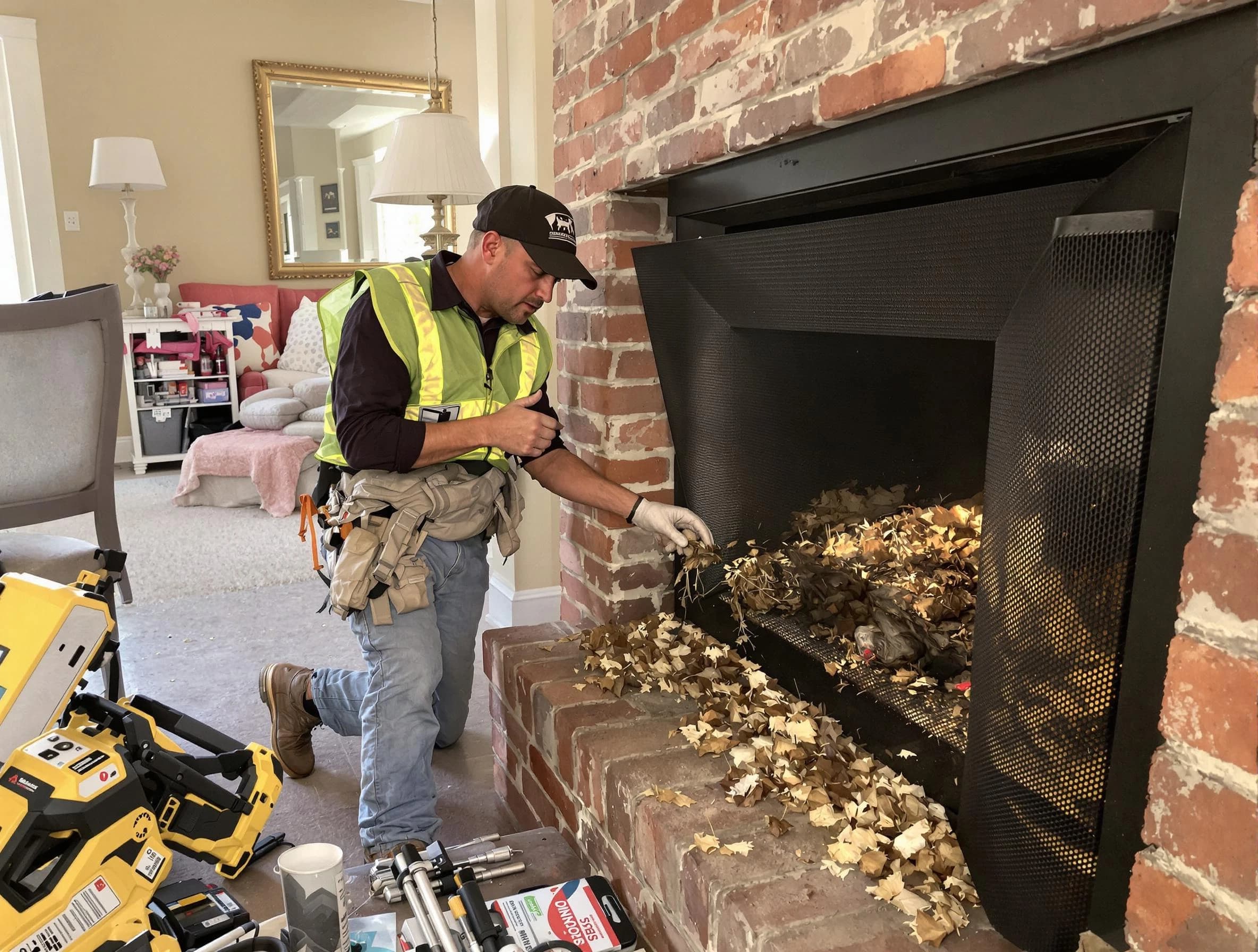 Safe screening installation by West Windsor Chimney Sweep in West Windsor, NJ