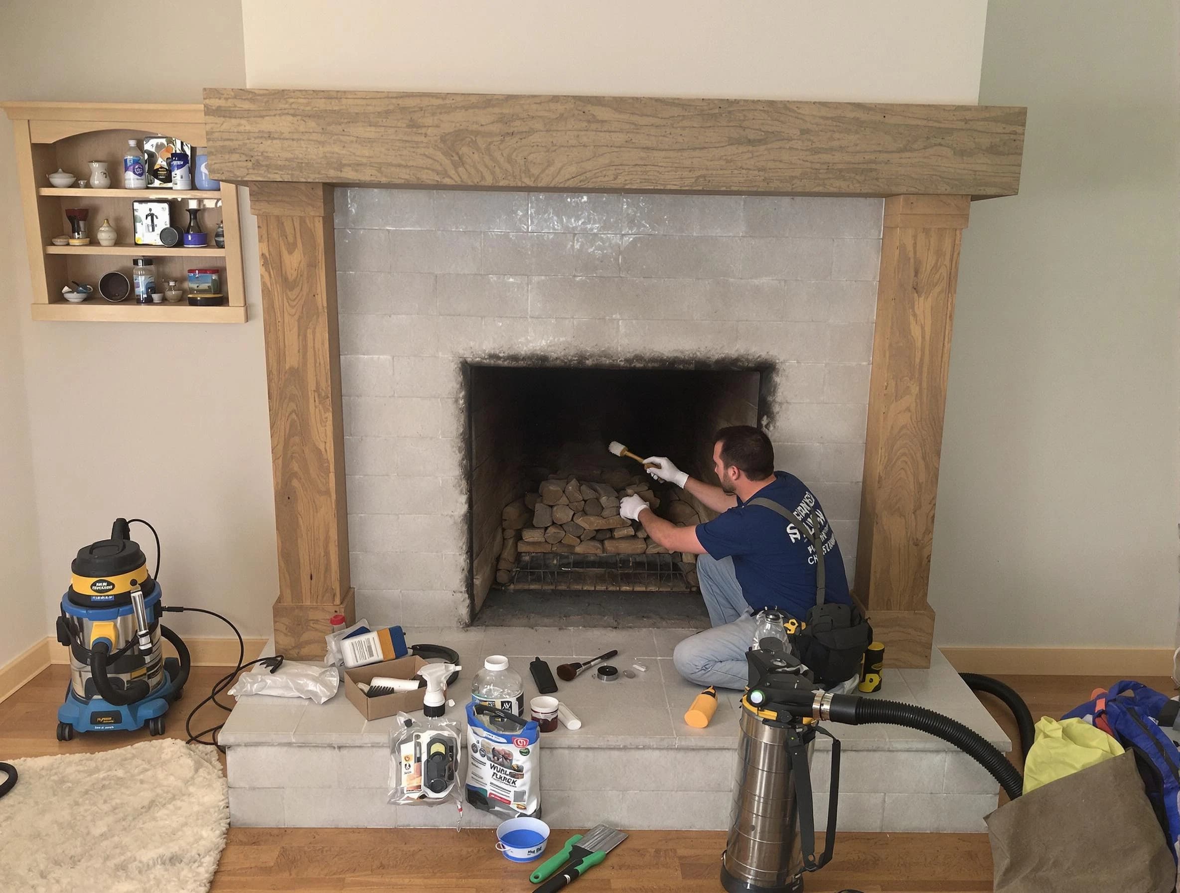 Detailed creosote removal process by West Windsor Chimney Sweep in West Windsor, NJ