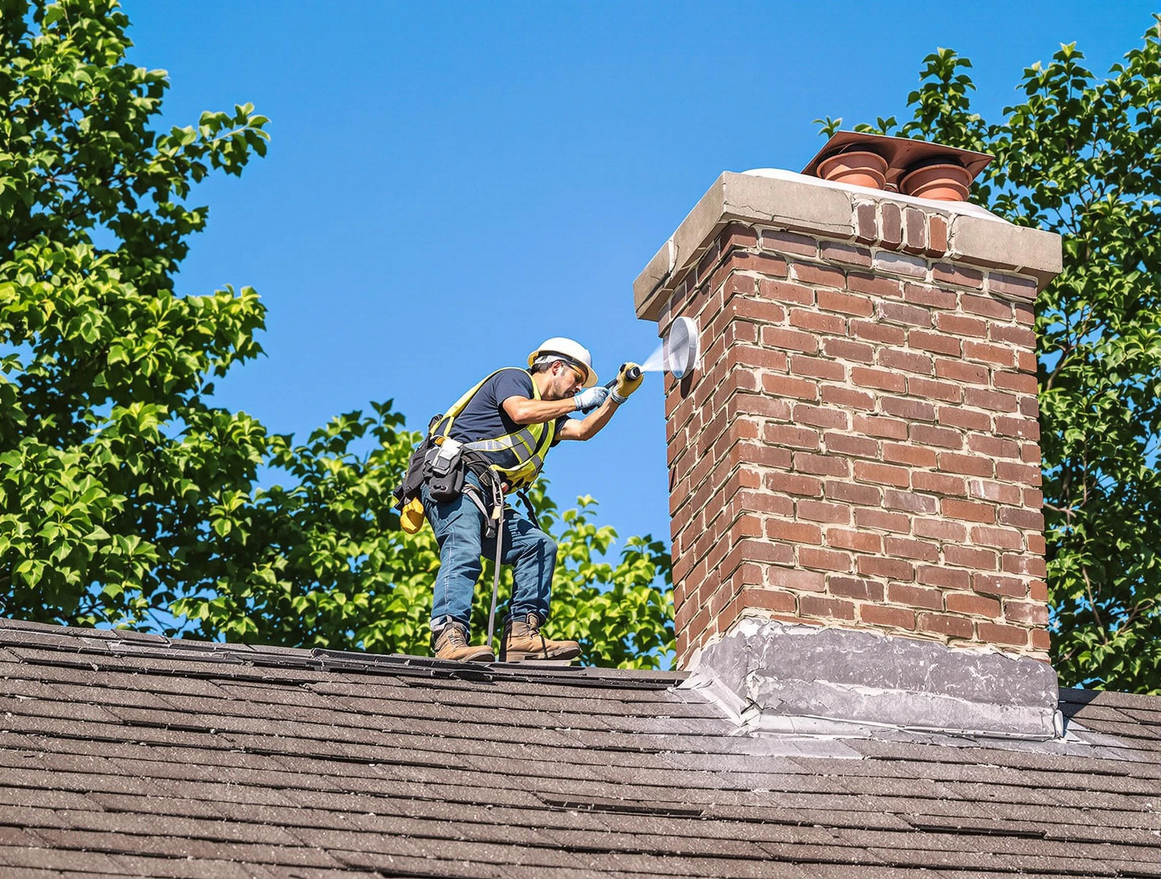 West Windsor Chimney Sweep performing an inspection with advanced tools in West Windsor, NJ