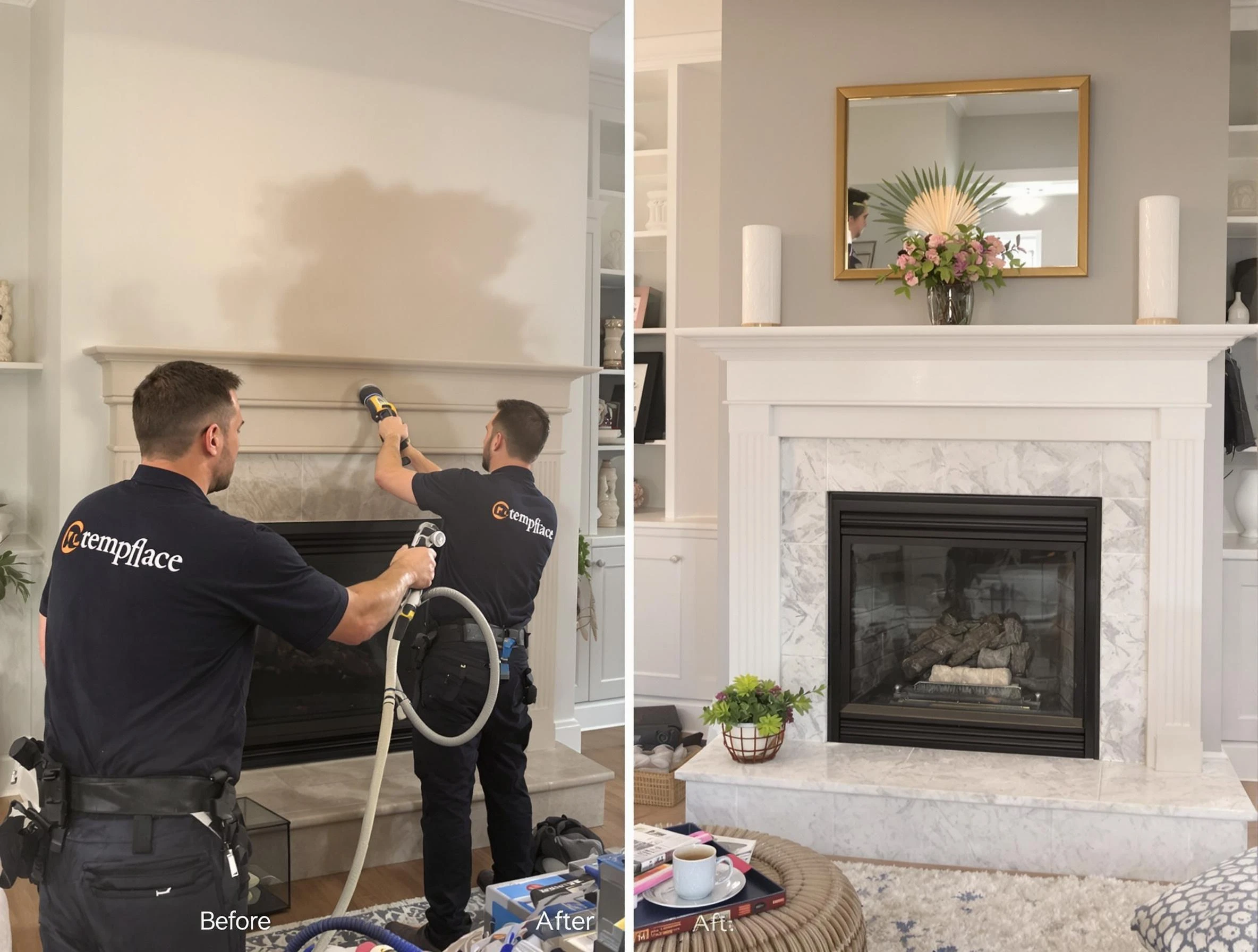 Professional soot removal by West Windsor Chimney Sweep team in West Windsor, NJ